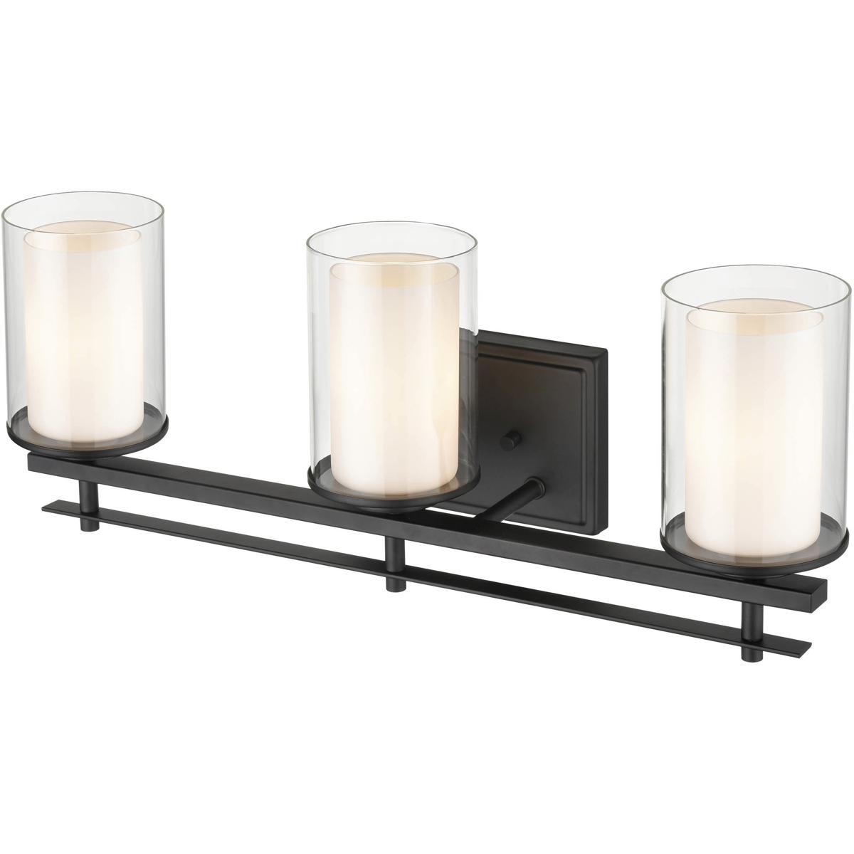 Millennium Lighting 5503-MB Huderson 3 Light 23 inch Matte Black Bathroom Vanity Light Wall Light